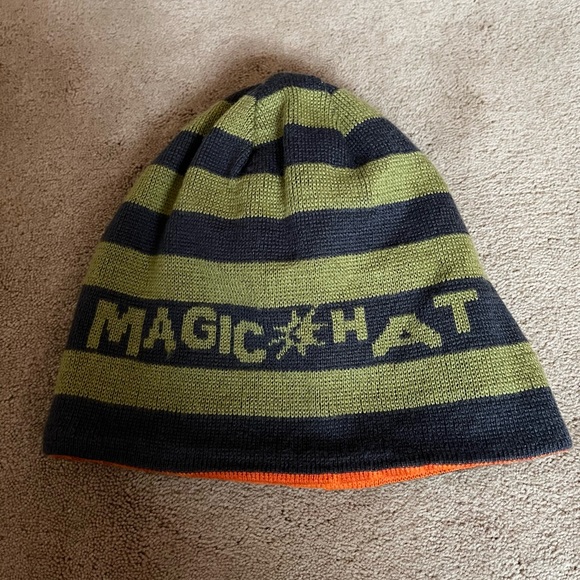 Magic Other - Magic Hat Brewery Beanie for Collectors, Reversable, Orange and Green/Black